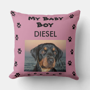 My Baby Dog Throw Pillow