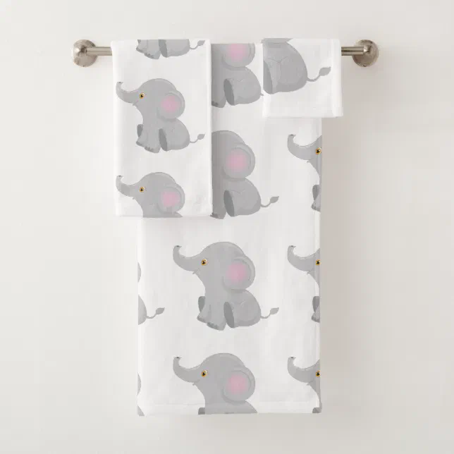 My Baby Elephant Bath Towel Set Zazzle