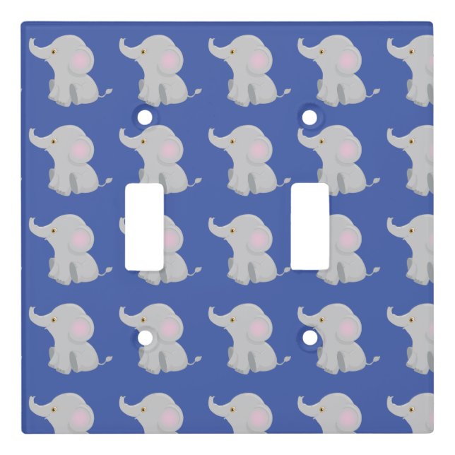 My Baby Elephant  Light Switch Cover (Front)