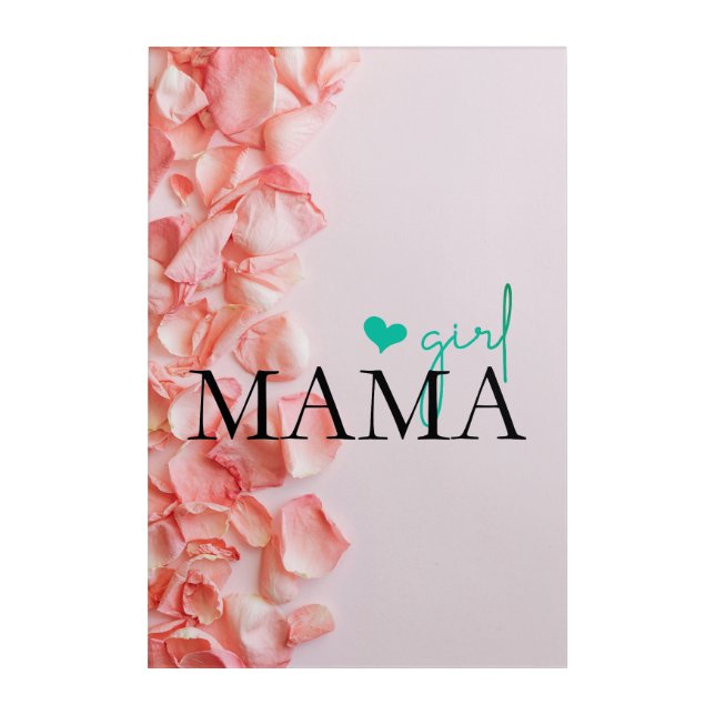 My baby Girl coming soon  Acrylic Print (Front)