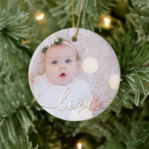 My Baby Photo Custom Ceramic Ornament