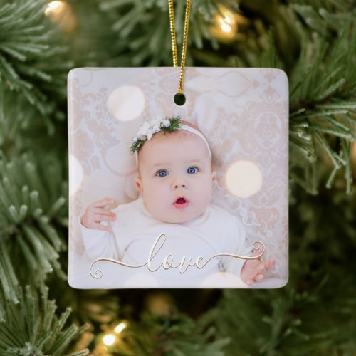 My Baby Photo Personalized Ceramic Ornament