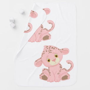 My Baby Pink Cheetah Leopard Blanket