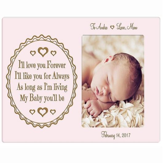 My Baby You'll Be Sweet Pink Picture Frame (Front)