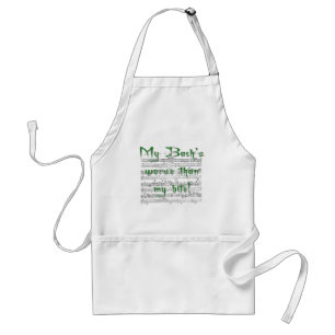 My Bach's worse than my bite! Adult Apron