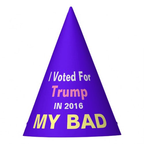 MY BAD Dunce Cap