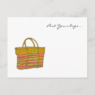 my bag, Pack Your bags... Postcard