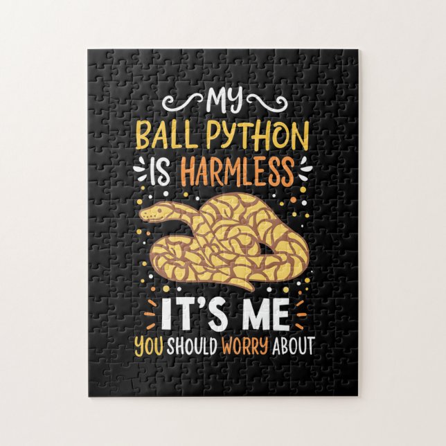 My Ball Python Is Harmless Jigsaw Puzzle (Vertical)