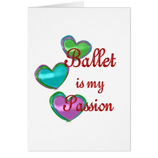 My Ballet Passion Cards (Front)