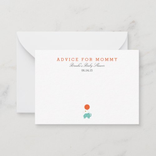 My Balloon  Mommy Advice Cards