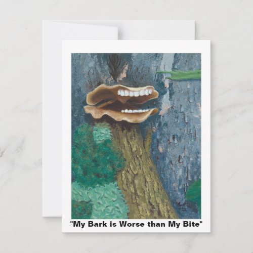 My Bark is Worse than My Bite note card