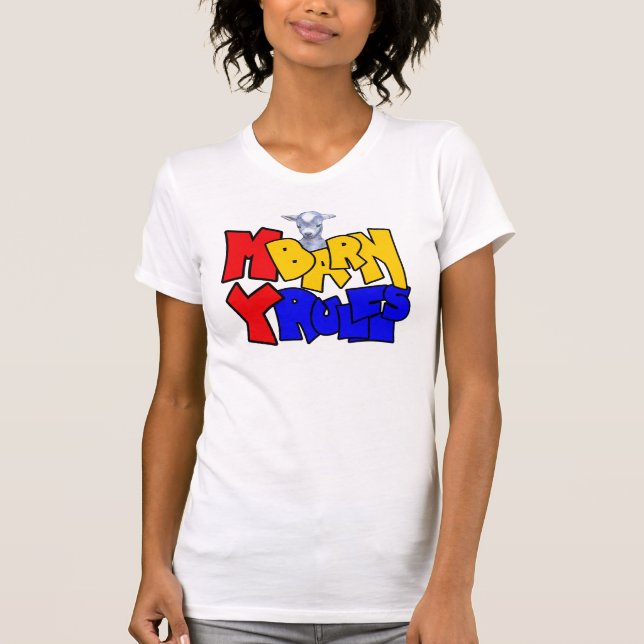 My Barn My Rules Baby Goat T-Shirt (Front)