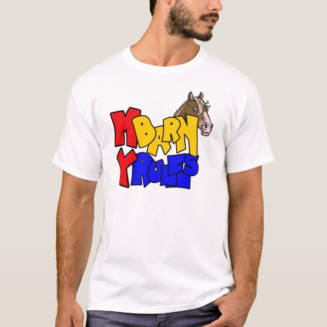 My Barn My Rules Horse 2 T-Shirt (Front)