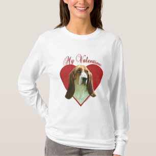 My Basset Hound Valentine T-Shirt