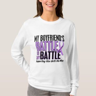 My Battle Too 1 Boyfriend Hodgkin’s Lymphoma T-Shirt