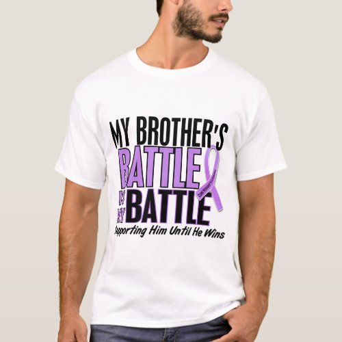 My Battle Too 1 Brother Hodgkins Lymphoma T_Shirt