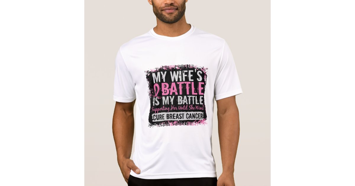 Download My Battle Too 2 Breast Cancer Wife T-Shirt | Zazzle.com