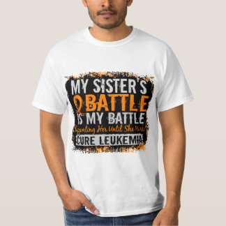 My Battle Too 2 Leukemia Sister T-Shirt