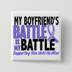 My Battle Too Boyfriend Esophageal Cancer Pinback Button