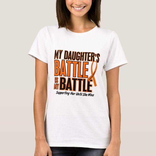 My Battle Too Daughter Leukemia T-Shirt (Front)