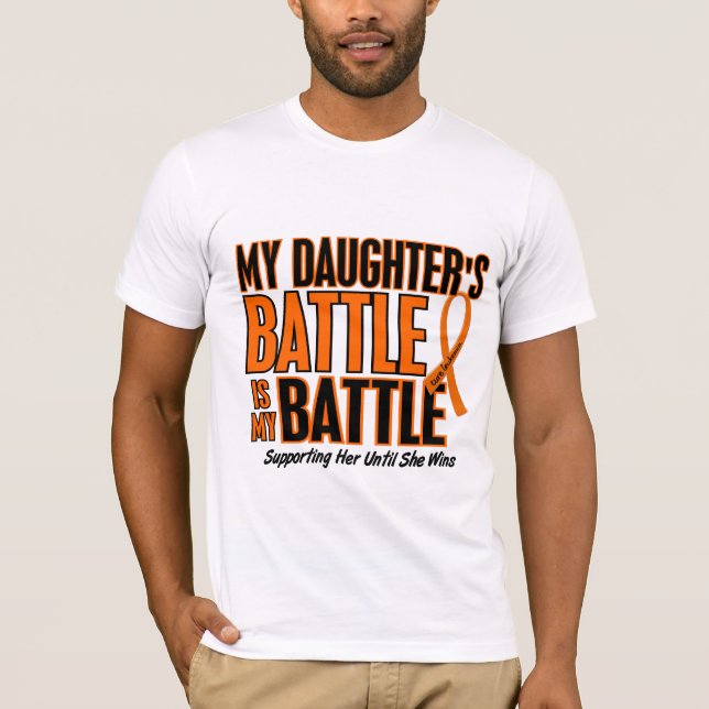 My Battle Too Daughter Leukemia T-Shirt (Front)