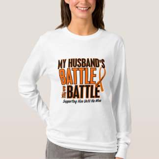 My Battle Too Husband Leukemia T-Shirt