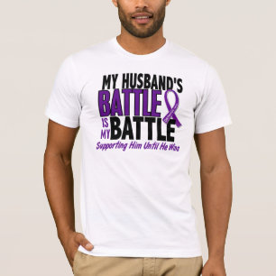 My Battle Too Husband Pancreatic Cancer T-Shirt