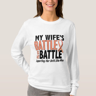 My Battle Too Wife Uterine Cancer T-Shirt