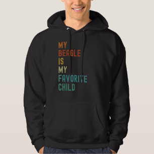My Beagle Is My Favorite. Child Funny Dog Lover Hoodie