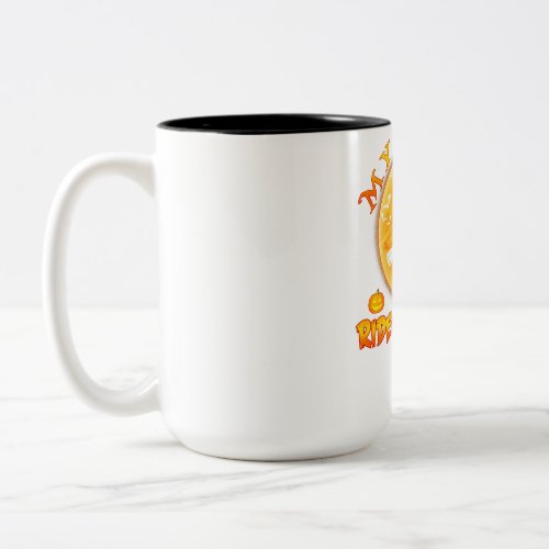 My Beagle Rides Shotgun Dog Halloween Costume Two_Tone Coffee Mug