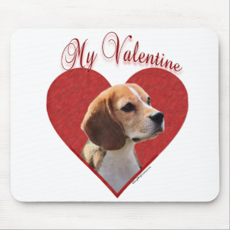 My Beagle Valentine Mouse Pad