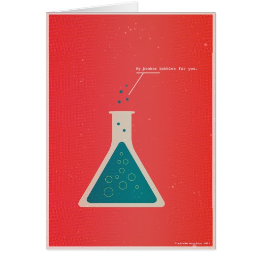 My Beaker Bubbles For You Cards (Front)