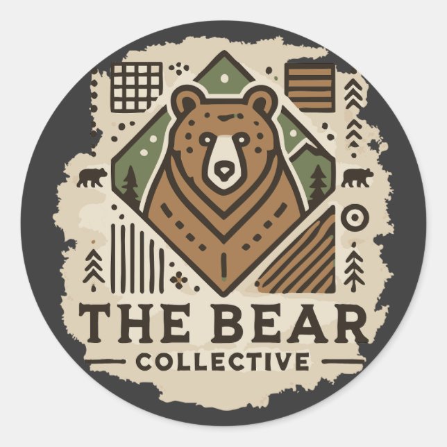 My Bear Collective Classic Round Sticker (Front)