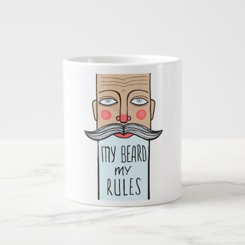 My Beard My Rules Jumbo Coffee Mug