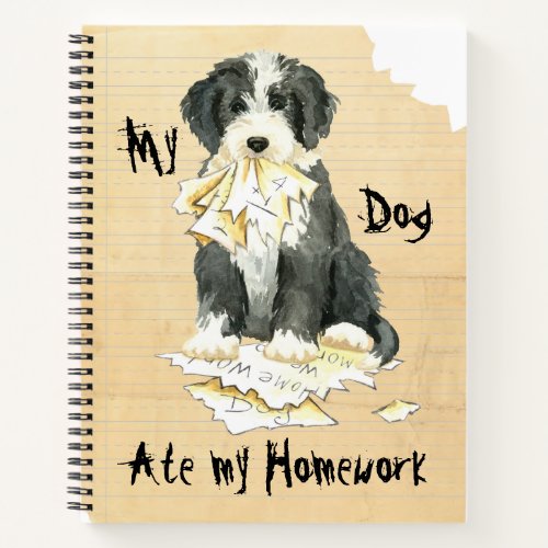 My Bearded Collie Ate My Homework Notebook