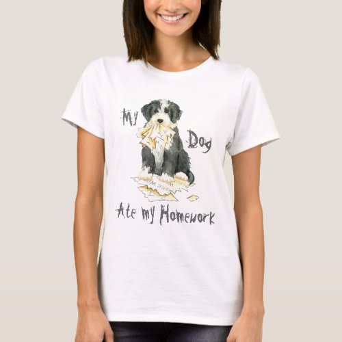 My Bearded Collie Ate My Homework T_Shirt