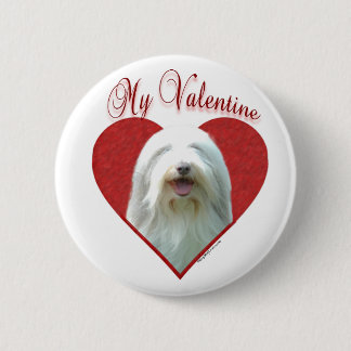 My Bearded Collie Valentine Button