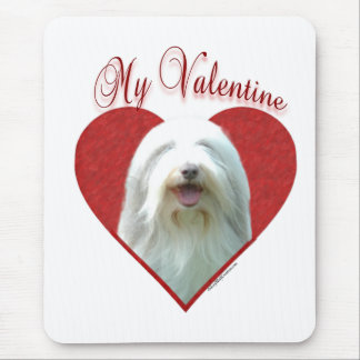 My Bearded Collie Valentine Mouse Pad
