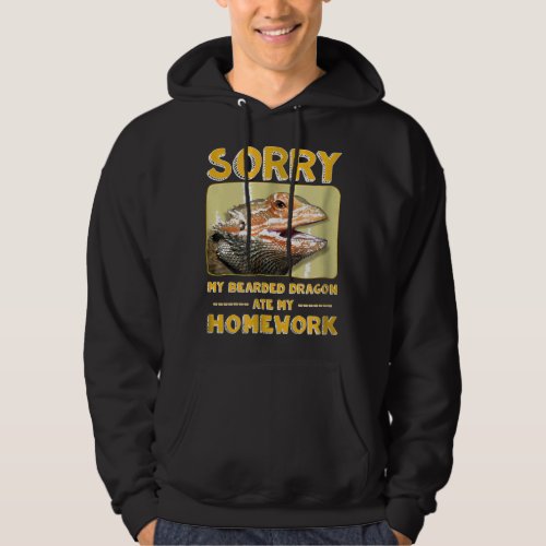 My Bearded Dragon Ate My Homework Pogona School Hoodie