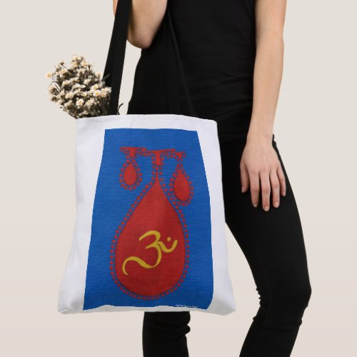 âœMy beautiful bloodâ Acrylic Painting Tote Bag