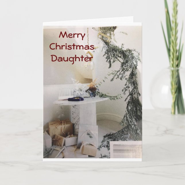 MY BEAUTIFUL DAUGHTER MAKE CHRISTMAS MERRIER CARD (Front)