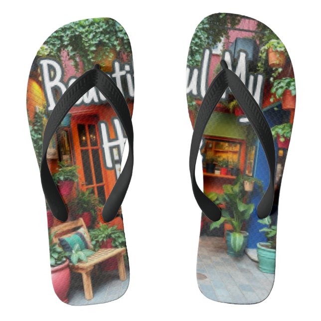 My Beautiful Home  Flip Flops (Footbed)