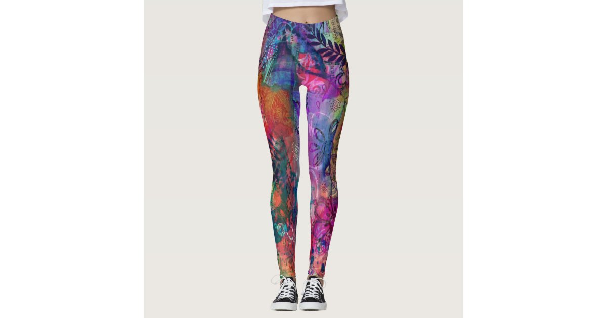 Beautiful rainbow and sea on your leggings, Zazzle