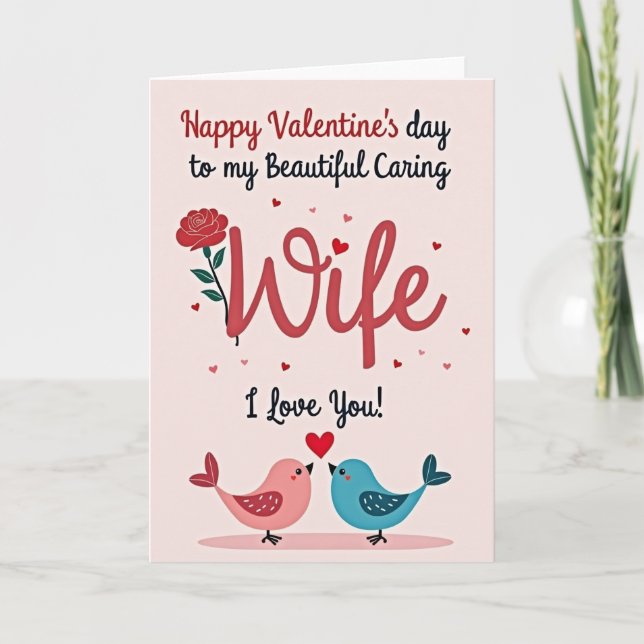 My Beautiful Wife Valentines Card (Front)