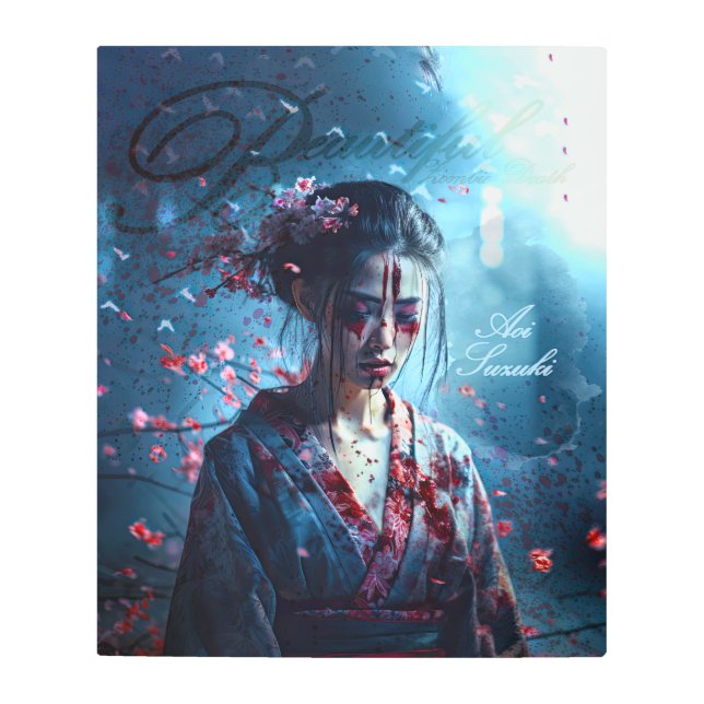 My Beautiful Zombie Death (Illustration Series) Metal Print (Front)