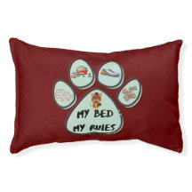 My Bed My Rules Dog Bed by FloState Design