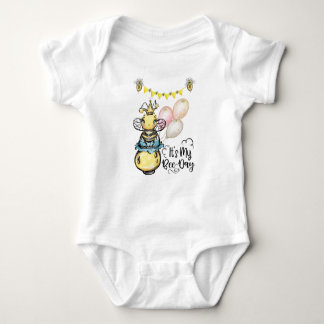 My Bee Day Bodysuit, Bumblebee Baby Clothes Baby Bodysuit