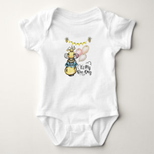 My Bee Day Bodysuit, Bumblebee Baby Clothes Bodysuit