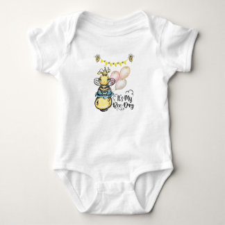My Bee Day Bodysuit, Bumblebee Baby Clothes Bodysuit