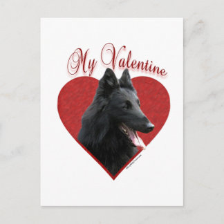 My Belgian Sheepdog Valentine Holiday Postcard